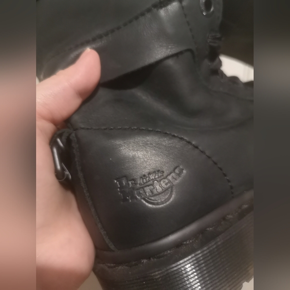 Dr. Martens Triumph 1914 Leather Floral Lace Up Combat Boots Woman's Size 6 - Picture 5 of 6